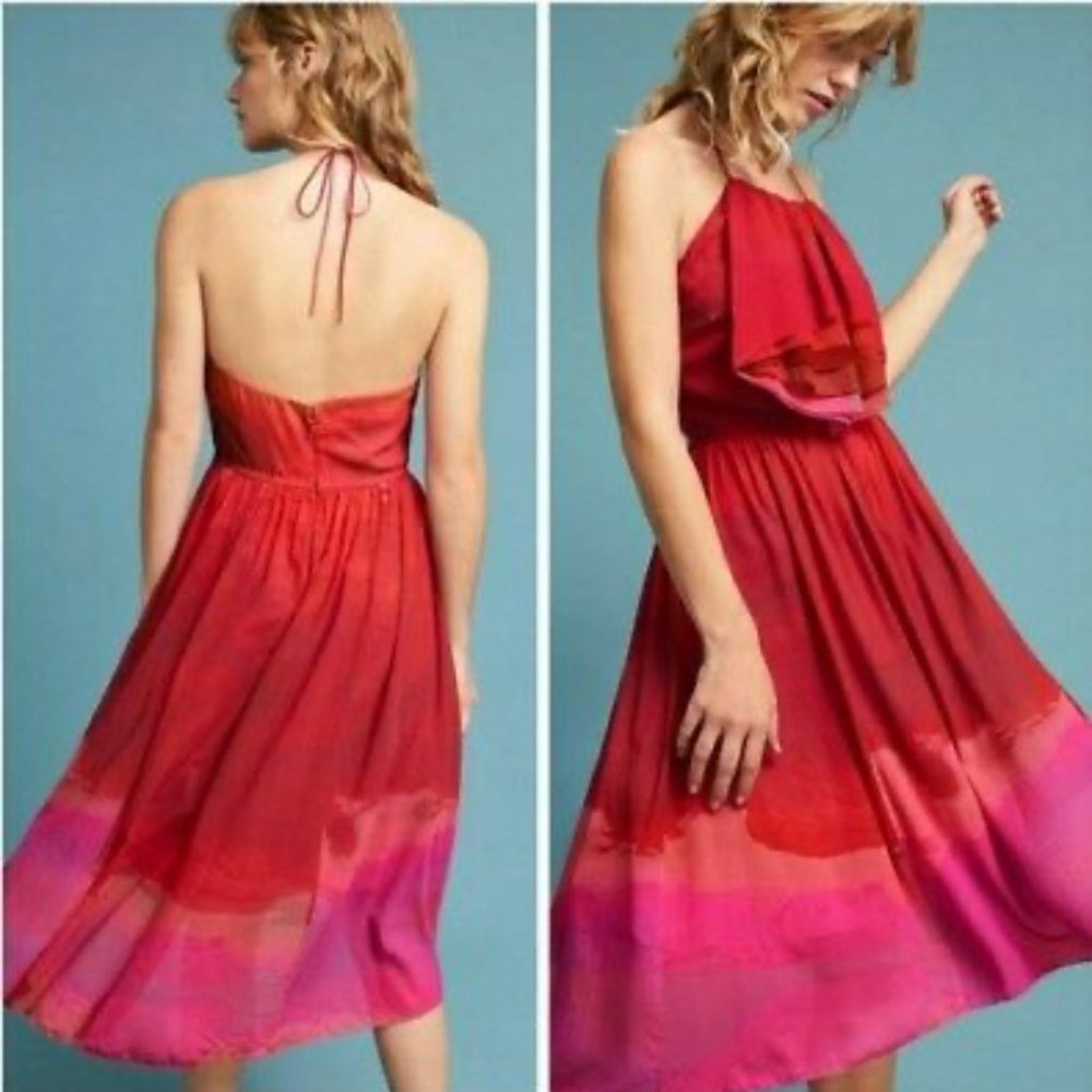 Anthropologie, Tracy Reece, Tie Dye Halter Dress